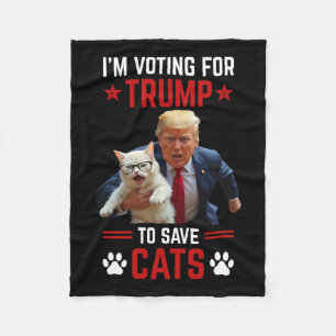 Cobertor De Velo Voto para Trump para salvar Cats Trump 2024 Eleito