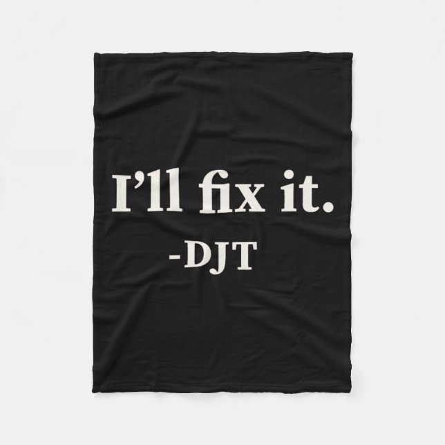 Cobertor De Velo Vou consertar Trump 2024 vitorioso Trump Qu (Frente)