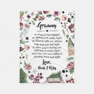 Cobertor De Velo Vovó de Natal Nana de Netos