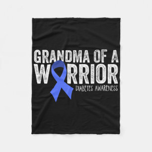 Cobertor De Velo Vovó De Um Guerreiro T1d Absorvente De Fita Azul D