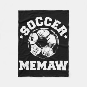 Cobertor De Velo Vovó do Futebol Memaw Soccer Byll Desgastado Camis