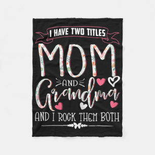 Cobertor De Velo Vovó Engraçada Camisa Mulheres Mamãe E Vovó Eu Roc