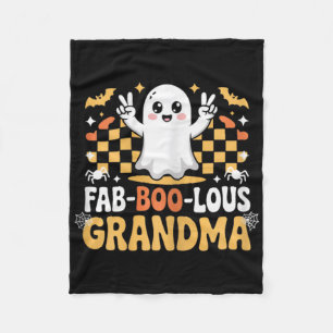 Cobertor De Velo Vovó Fab-boo, Fantasma Ghost Halloween Mãe