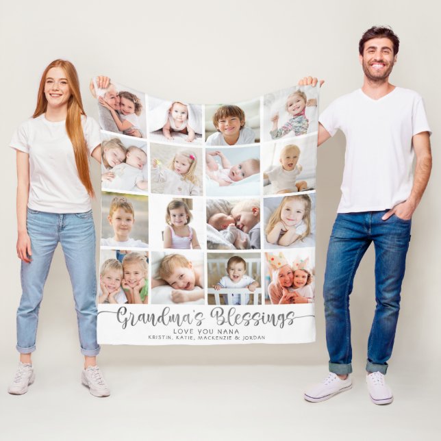 Cobertor De Velo Vovô Moderno Beneficia 16 Fotos Cinza Branca (In Situ)