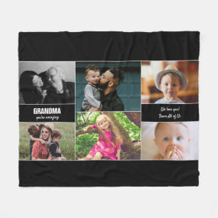 Cobertor De Velo Vovó, você é uma incrível colagem de fotos per