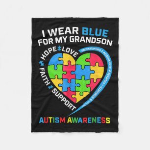 Cobertor De Velo Vovô Vovô, Visto Azul Para Meu Avô Autismo