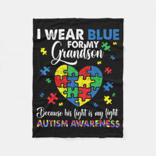 Cobertor De Velo Vovô Vovô, Visto Azul Para Meu Avô Autismo