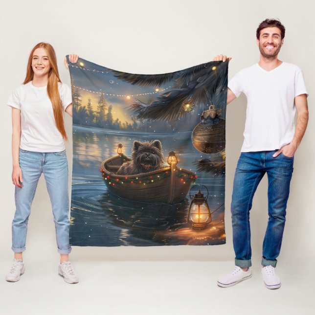 Cobertor De Velo Voz Festiva de Natal Affenpinscher (In Situ)