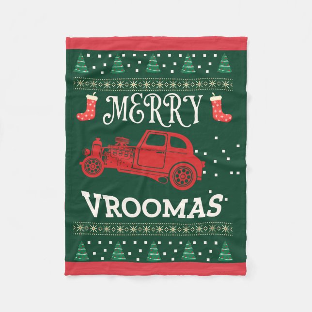 Cobertor De Velo VROOMAS felizes - SUÉCIA DE NATAL (Frente)