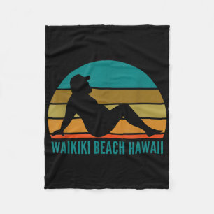 Cobertor De Velo Waikiki Beach Hawaii Humor Funny Bebendo Adulto Jo