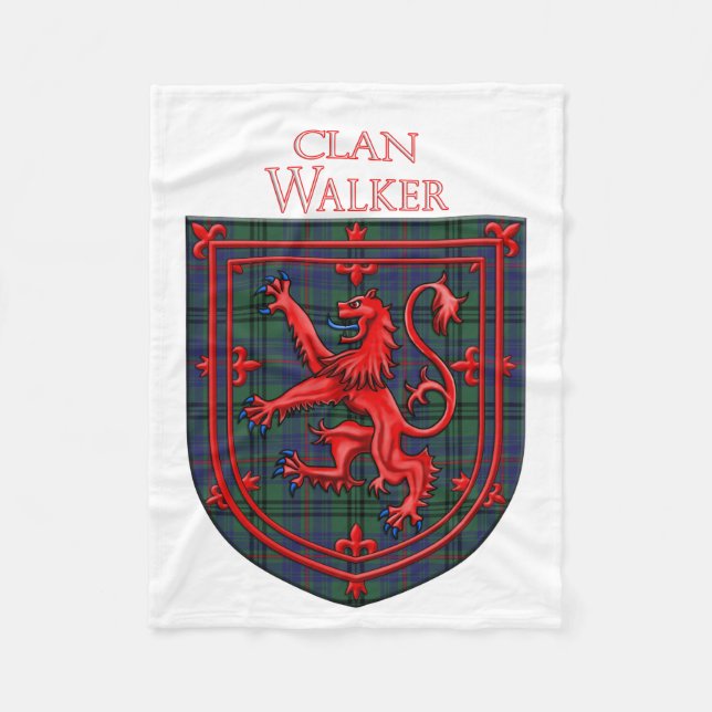 Cobertor De Velo Walker Tartan Scottish Plaid Lion Rampant (Frente)