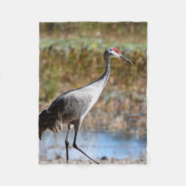 Cobertor De Velo Walking Tall, Sandhill Crane