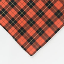 Wallace Clan Antigo Tartan Coral e Xadrez Negra