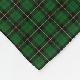 Cobertor De Velo Wallace Clan Black and Green Hunting Tartan