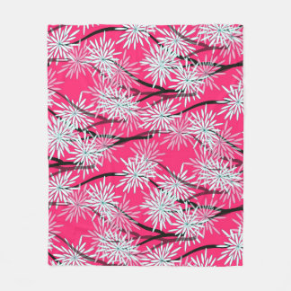 Cobertor De Velo Wallpaper Floral da Ásia Retroativa.