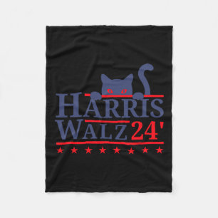 Cobertor De Velo Waltz 2024 Cat Election Kamala Harris Tim Walz 202