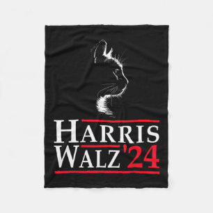 Cobertor De Velo Waltz 2024 Gato Engraçado Voto Para Kamala Harris