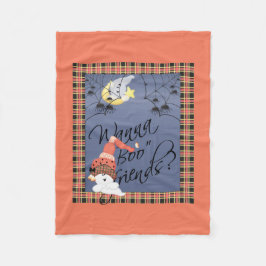 Cobertor De Velo Wanna Boo Friends Halloween