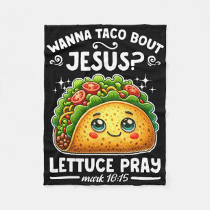 Cobertor De Velo Wanna Taco Sobre Jesus Alface Pray Cinco De Mayo C