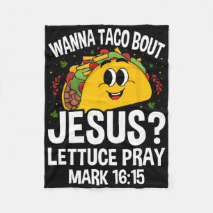 Cobertor De Velo Wanna Taco Sobre Jesus Cinco de Mayo Women Men Chr