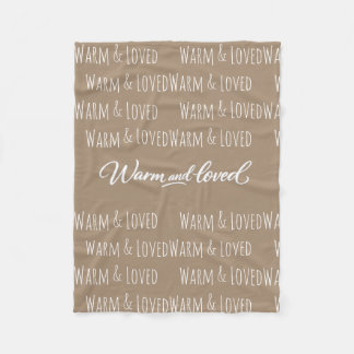 Cobertor De Velo "Warm & Loved" Fleece Blanket