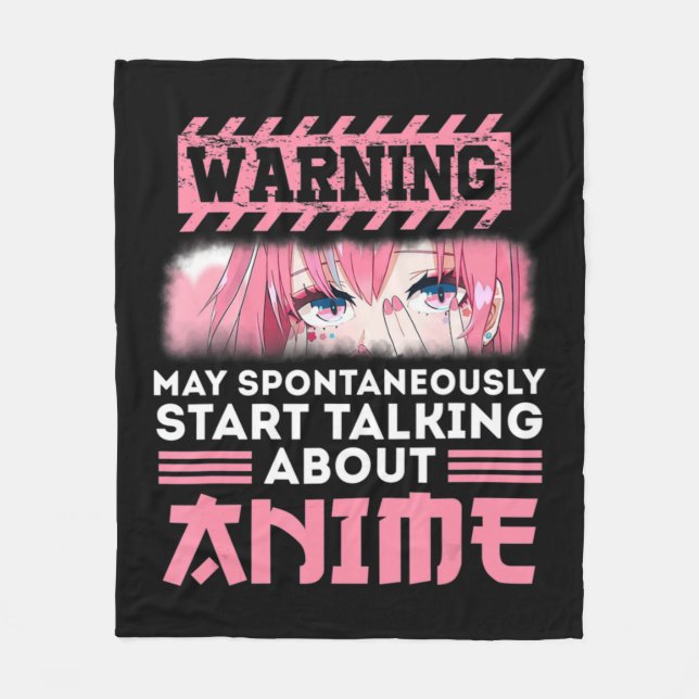Cobertor De Velo Warning May Spontaneously Start Talking About Anim (Frente)