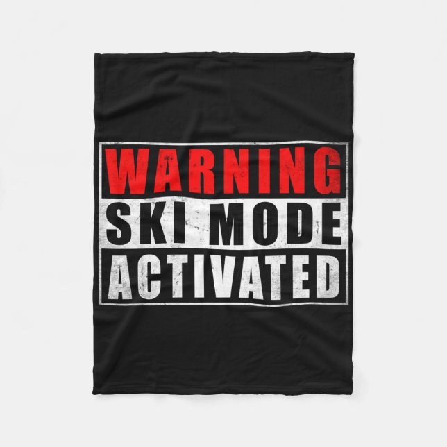 Cobertor De Velo Warning Ski Mode Activated 1  (Frente)