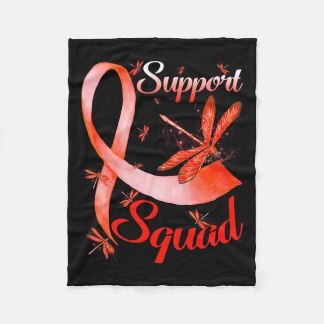 Cobertor De Velo Warrior Support Squad Dragonfly Rsd Crps Consciênc (Frente)