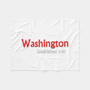 Cobertor De Velo Washington estabeleceu Flece Blanket, 30"x40"