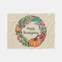Watercolor Belo Pumpkin Wreath com folhas