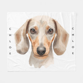 Cobertor De Velo Watercolor Dachshund Dog Blanket – Cozy Pet Crate