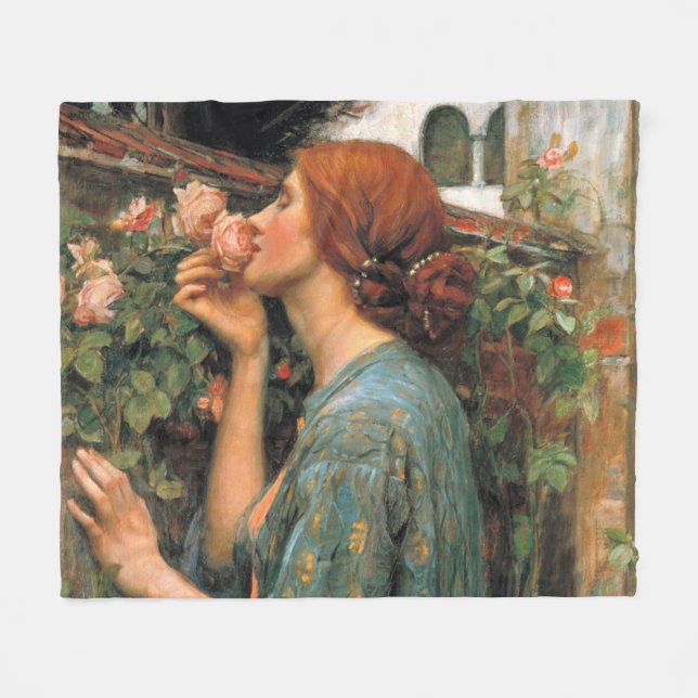 Cobertor De Velo Waterhouse: Cheiro dos rosas (Frente (Horizontal))