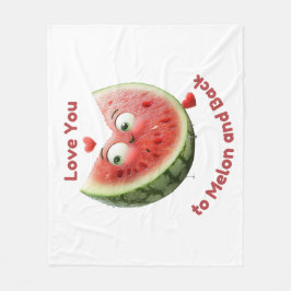 Cobertor De Velo Watermelon Love: Sweet & Juicy Heart