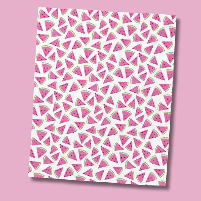 Cobertor De Velo Watermelon tropical fruit pattern (Watermelon fleece blanket)