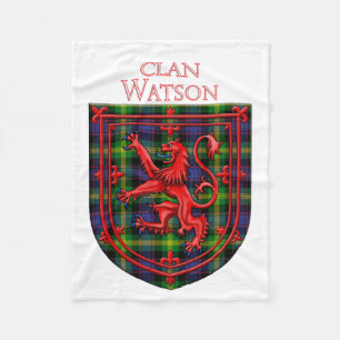 Cobertor De Velo Watson Tartan Scottish Xadrez Lion Rampant