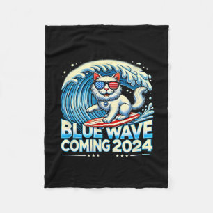 Cobertor De Velo Wave Breing 2024 Cat Owners Kamala Harris 2024 Des