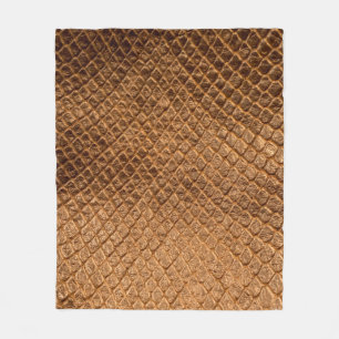 Cobertor De Velo Wavy texture background bronze snake leatherleathe