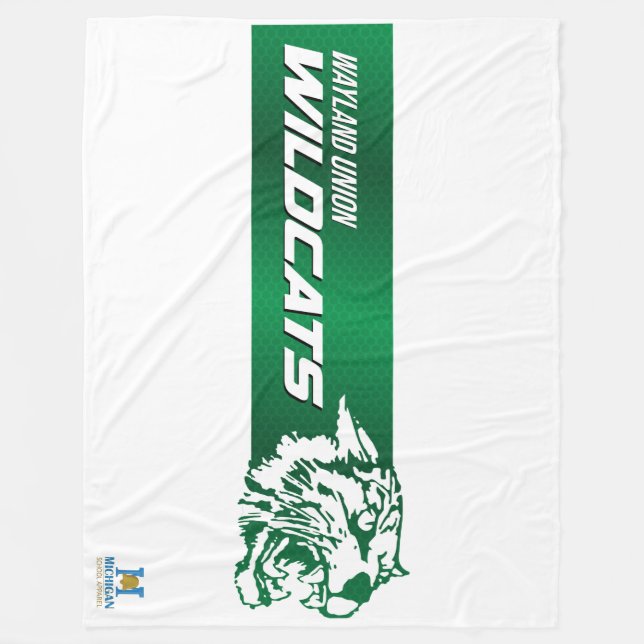 Cobertor De Velo Wayland Union Wildcats #2 (Frente)