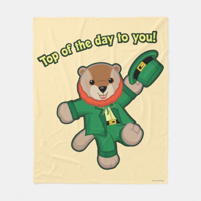 Cobertor De Velo Webkinz Leprachaun (Frente)