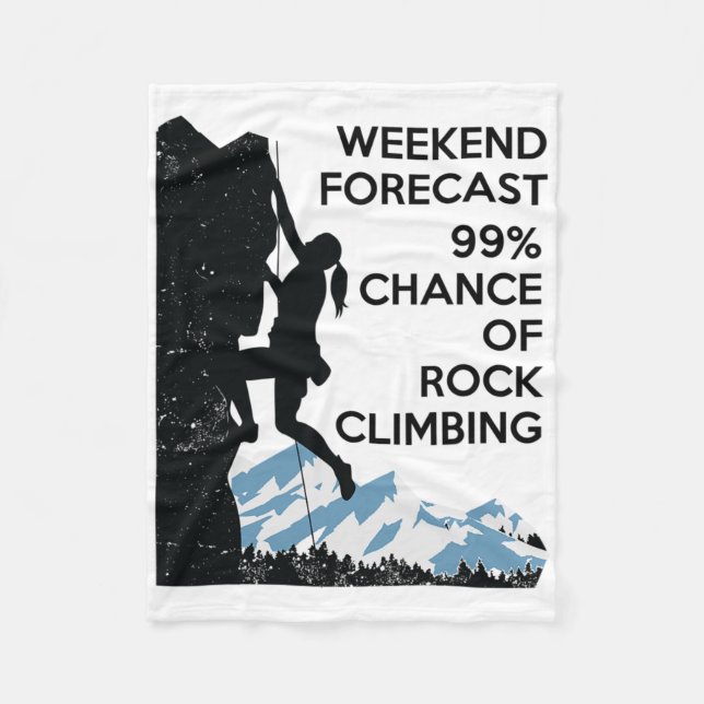 Cobertor De Velo Weekend 99% Wall Climbing Funny Rock Climbing Love (Frente)