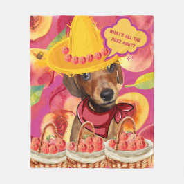 Cobertor De Velo Weenie Peach Farmer Fleece