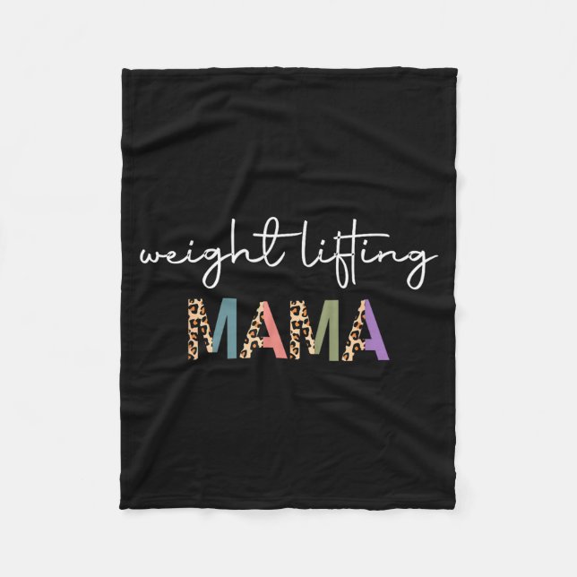 Cobertor De Velo Weightlifting Mama Women Gift - Funny Weightlifter (Frente)