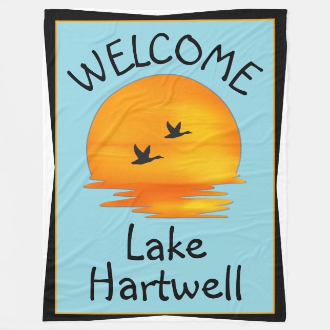 Cobertor De Velo Welcome to the Lake (Frente)