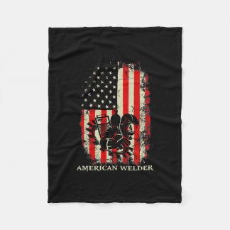 Cobertor De Velo Welding Vintage Distressed American Flag