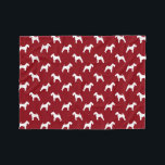 Cobertor De Velo Welsh Terrier Silhouettes Padrão Vermelho e Branco<br><div class="desc">Welsh Terrier Silhouettes Padrão Vermelho e Branco Flórida. O cobertor deste amante do Welshie faz uma impressionante colcha de cama ou joga cobertor para o seu sofá. Suave e suave por se curvar no sofá com seu amigo canino. Este cobertor de velo está disponível em três tamanhos e é um...</div>
