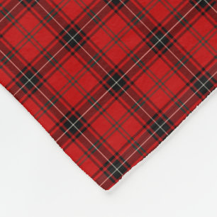 Cobertor De Velo Wemyss Clan Red e Black Tartan