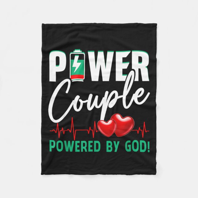Cobertor De Velo Wer Couple Wered-by God Christian Couples Valentin (Frente)