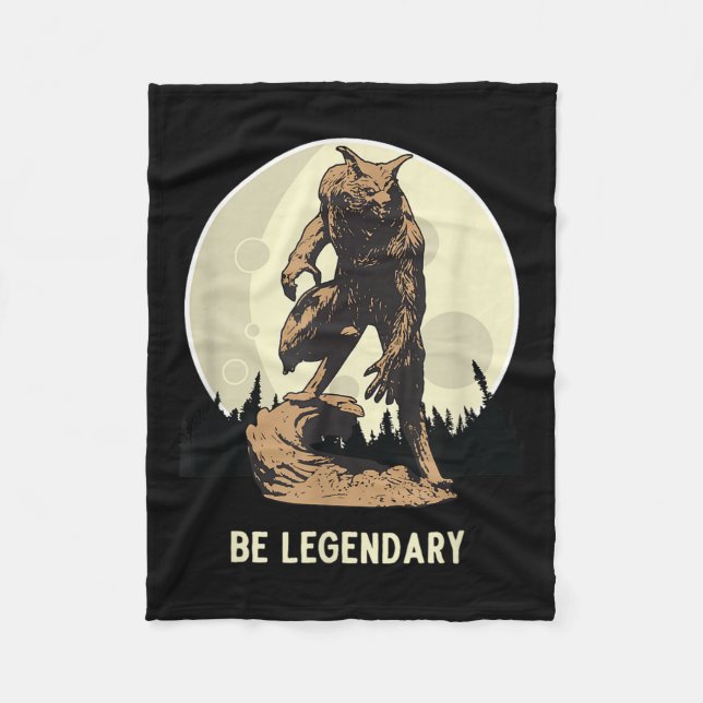 Cobertor De Velo Werewolf Be Legendary Motivational Insrational  (Frente)