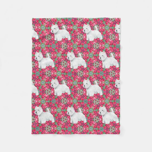 Cobertor De Velo West Highland White Terriers (Frente)