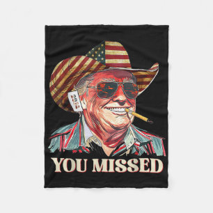 Cobertor De Velo Western Trump Cowboy Você Perdeu A Bandeira Americ